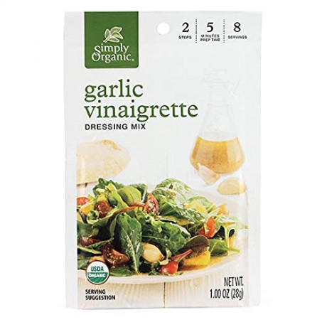 Simply Organic Org Garlic Vinaigrette Salad Dressing Mix (12 Pack)