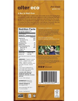 Alter Eco Dark Salted Brown Butter Organic Chocolate (12 Pack)